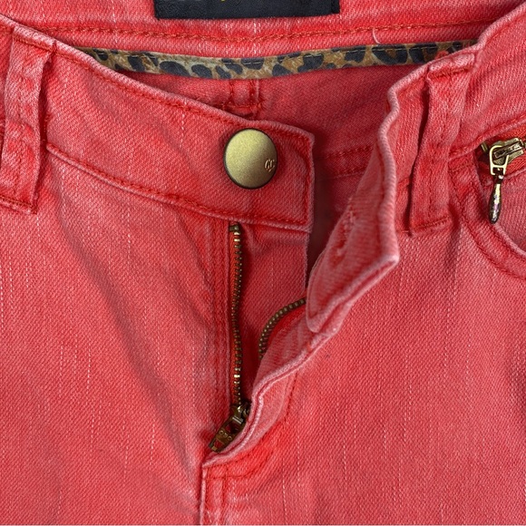 Lee Gold Label Vintage Zip Up Ankle Skinny Jeans Coral Pink - Picture 6 of 10